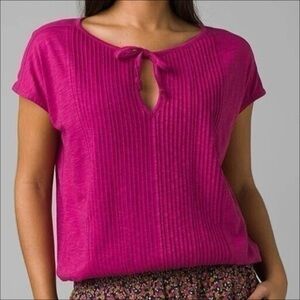 prAna Ocupas Popover Top Orchid Bloom Sz S